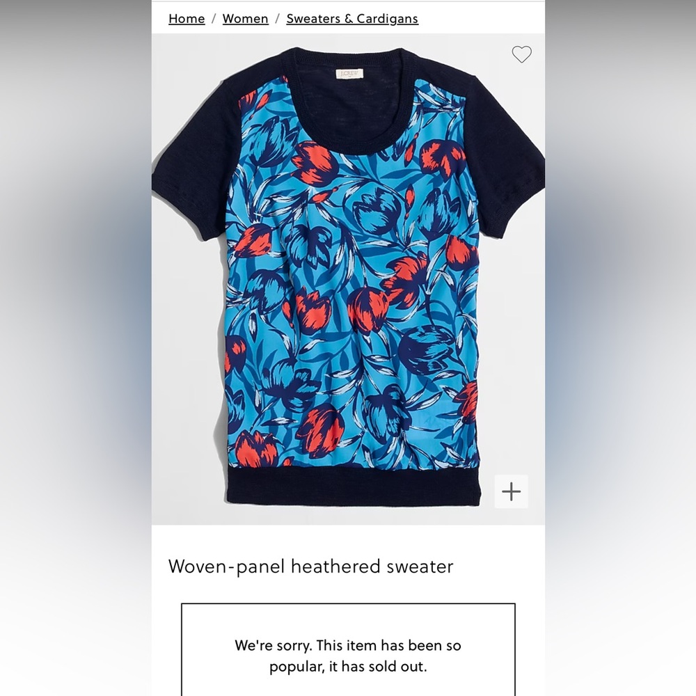 J CREW Panel Top size XXS
